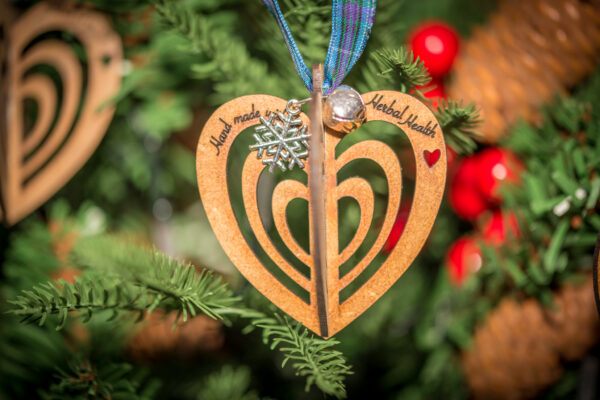 Wooden tree decoration